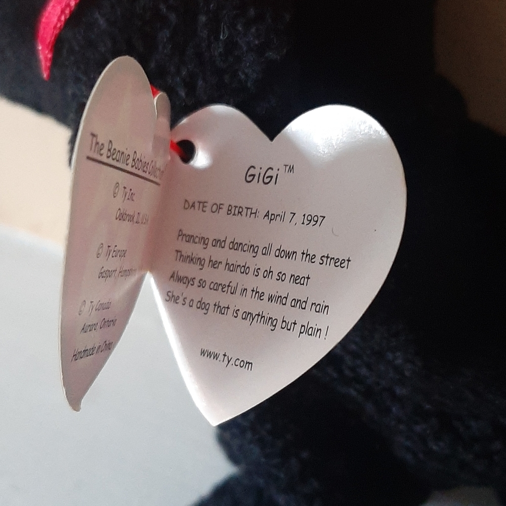 TY Beanie Original Baby - GiGi - Picture 3 of 5